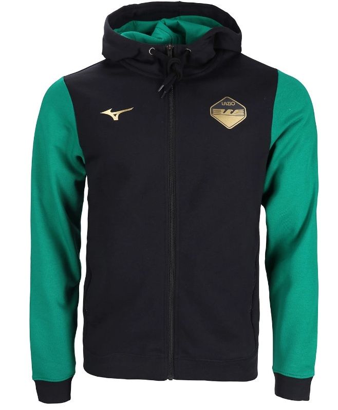 black green hooded sweatshirt child Lazio Mizuno 2023/2024