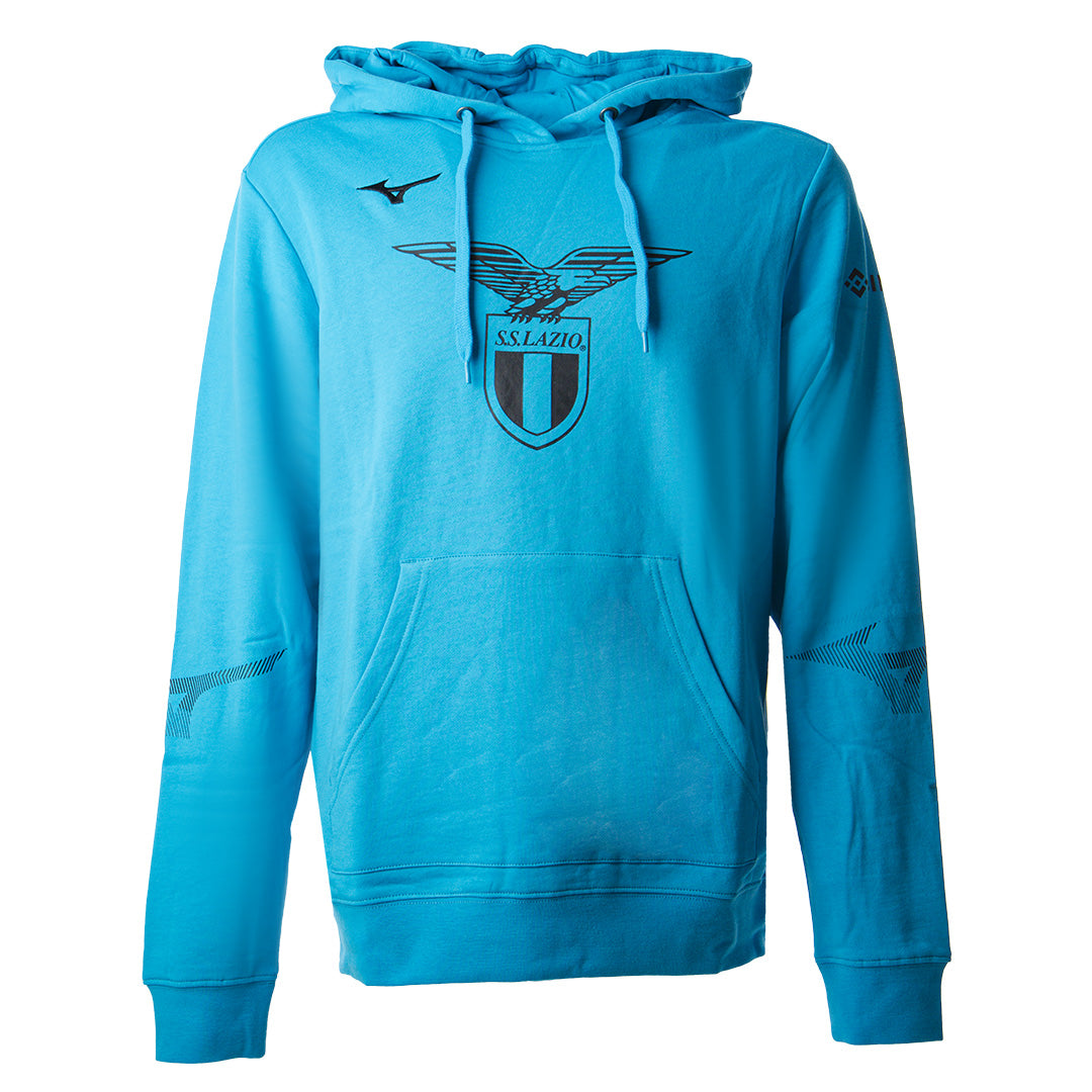 SS Lazio Mizuno Hooded Sweatshirt Light Blue