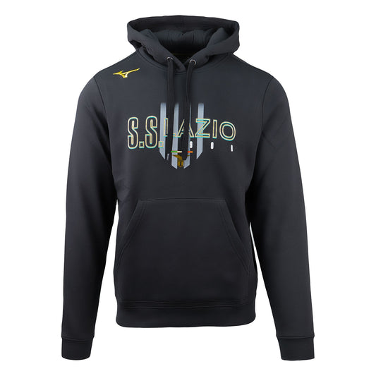 Lazio Mizuno black hooded sweatshirt big logo 2023/2024