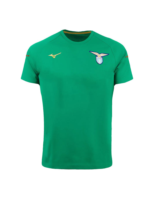 Mizuno green cotton Lazio T-shirt 2023/2024