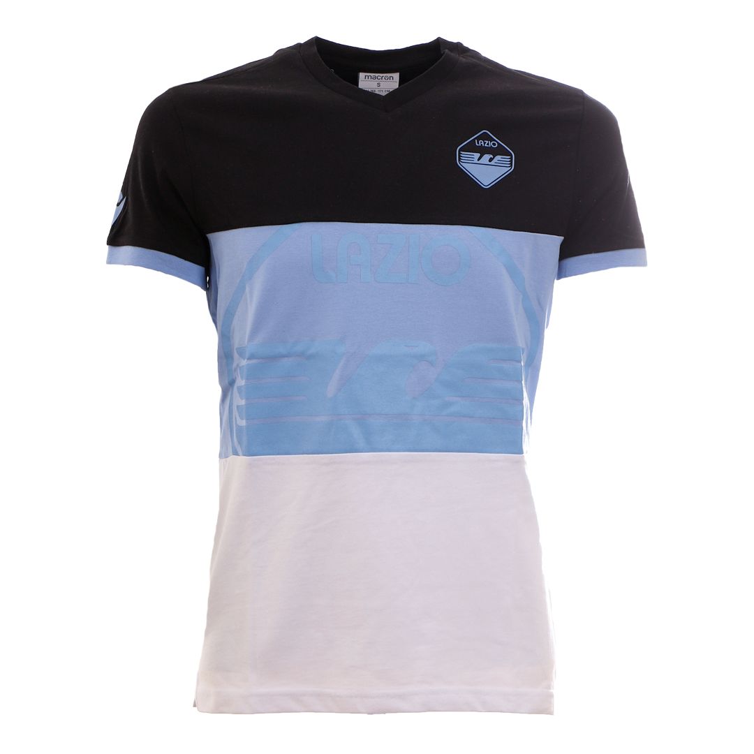 T-Shirt Bambino Celeste Bianca S.S. Lazio Macron