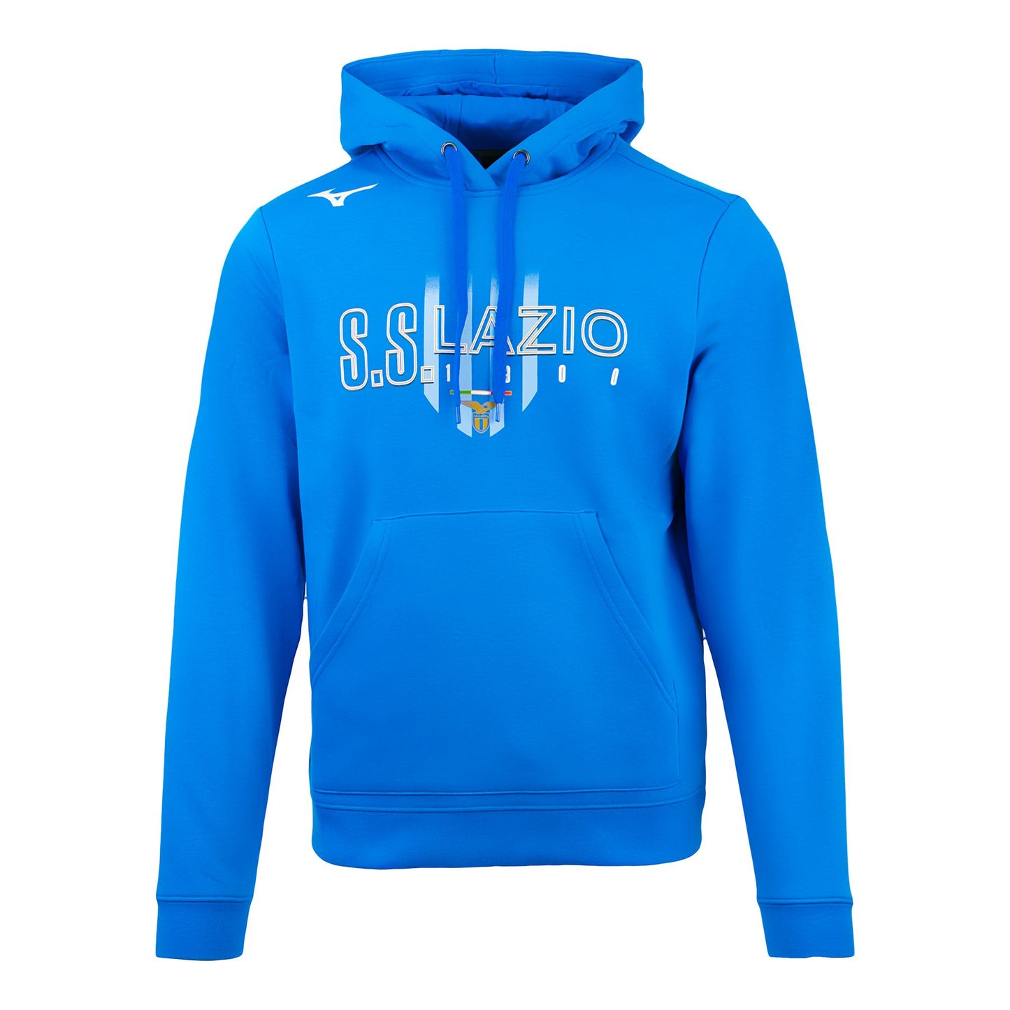 Royal blue hooded sweatshirt SS Lazio Mizuno 2023/2024