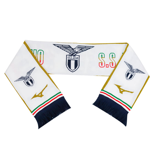 SS Lazio Mizuno white and gold scarf