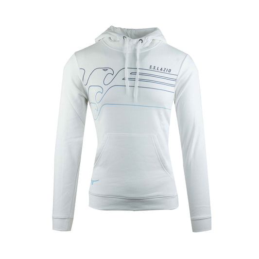 White Mizuno SS Lazio fan sweatshirt 2024/2025